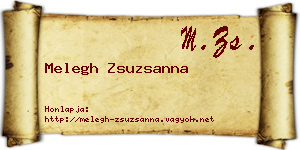 Melegh Zsuzsanna névjegykártya