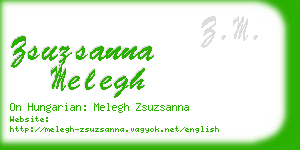 zsuzsanna melegh business card